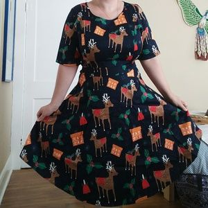 Holiday Reindeer dress